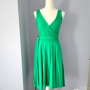 Moda International Green Wrap Dress